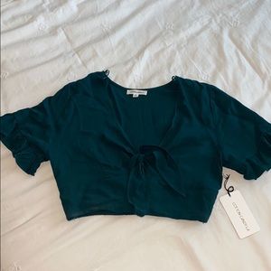 Emerald crop top